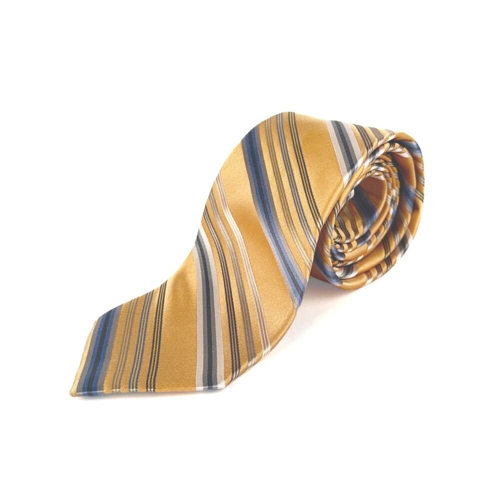 Diagonal Stripe Silk Tie by Pronto Uomo
